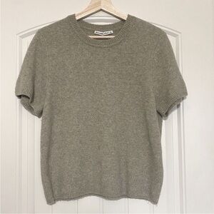 Abercrombie & Fitch Olive Green Short Sleeve Sweater